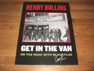 Henry Rollins Black Flag Misfits Signed 18x24 Poster