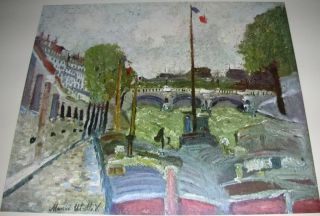 Vintage Print Pont Neuf by Maurice Utrillo 1953 ✿