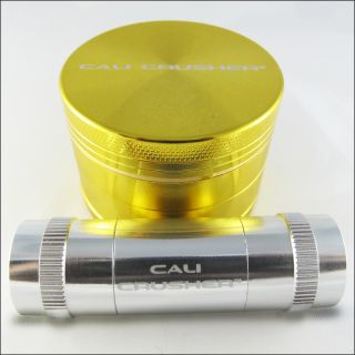Cali Crusher® Ultra Premium Herb Grinder Gold 2 Cali Pollen Press