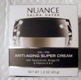 Nuance Salma Hayek AM/PM Anti Aging Super Cream 1.4 oz. NEW 