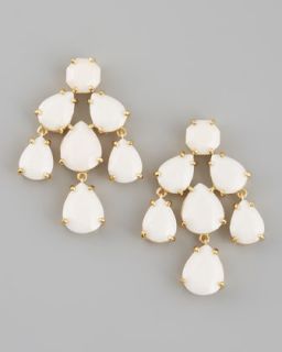 kate spade new york chandelier earrings, white   