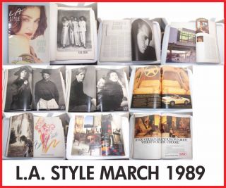Herb Ritts, Madonna, John Malkovich, L.A. Style magazine March Vintage