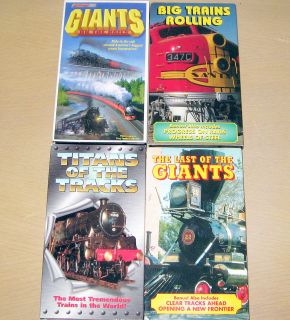 RARE VHS GIANTS OF THE RAILS BIG TRAINS ROLLING TITANS OF TRACKS