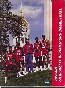 University of Hartford Hawks Basketball Media Guide Yearbook 1987 1988