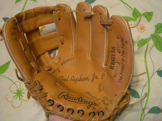 Vintage Cal Ripkin Jr Childs 9 Baseball Glove Rawlings RBG158 Please