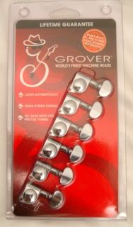 Grover 406C6 6 in Line Mini Self Lock Tuning Machine Heads Fender