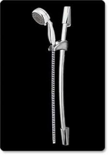 The Delta Wall Bar Seven Spray Hand Shower has a 30 inch wall bar with