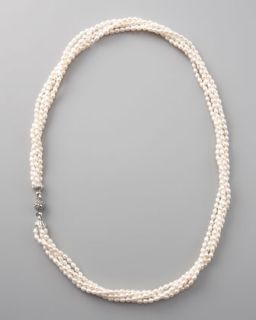 Lagos Luna Five Strand Pearl Necklace   