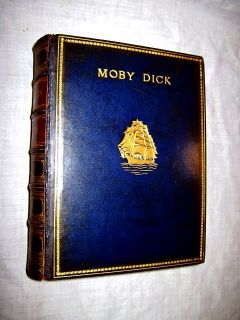 1930 Moby Dick Herman Melville Lthr Ahab Rockwell Kent Illus Sangorski