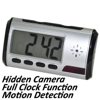 Spy Clock Security Hidden DVR Camera Motion Detector DV Recorder 8 GB
