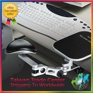  Armrest Ergonomic Adjustable Computer Arm Rest Mouse Platform C Clamp