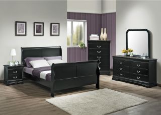 Queen Size Sleigh Black Footboard and HeadboardQueen Bed Only Nice