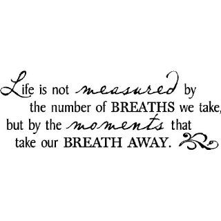 Life is not measured by the number of Breaths we take but
