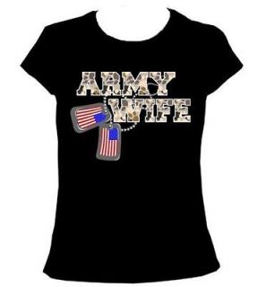 New Army Wife Camo USA United States Of America Flag Tags Ladies