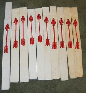 Lot of 10 Order of the Arrow OA Ordeal Honor Sashes Ceremonies / Dance
