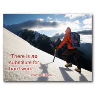 Substitute To Hard Work Postcard 