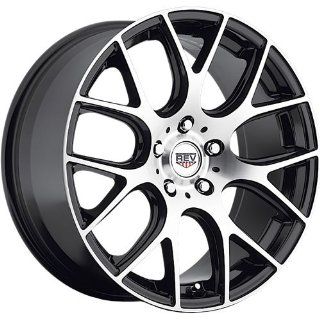 Rev 201 18 Machined Black Wheel / Rim 5x4.5 with a 35mm Offset and a