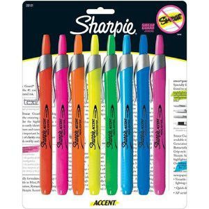 Sharpie Accent Retractable Highlighters Markers Color