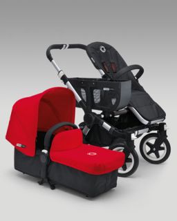 3HH3 Bugaboo Donkey Stroller & Tailored Fabric Set, Red
