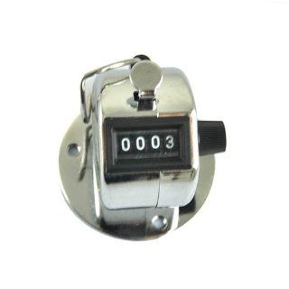  Chrome Hand Tally Counter Digit Number Clicker Golf 