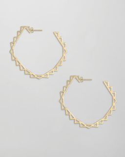 Gold Plated Brass Earrings  