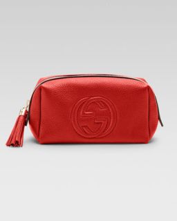Gucci Soho Medium Leather Cosmetic Case, Red   