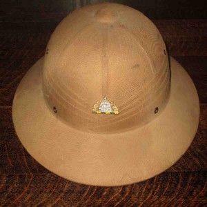 US WW II Era Pith Safari Helmet Hat Hawley Tropper US Capitol Green