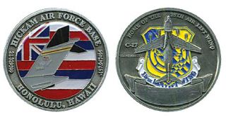 Hickam Air Force Base Hawaii 25th alw Challenge Coin