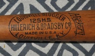 Hickory TED WILLIAMS 125 Hillerich & Bradsby Baseball Bat RED SOX HOF