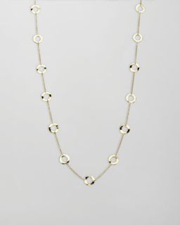 ippolita gold circle station necklace 18 l