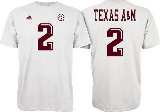  Texas A&M Aggies Black Jersey Name and Number T shirt Clothing