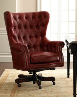 Nailhead Trim Leather Chair  