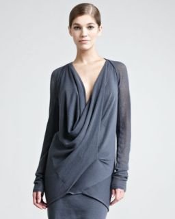 Donna Karan Cashmere Mesh Shrug   