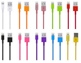 Colour 8 pin Lightning to USB Data Sync for iPhone, iPad & iPod