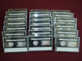 20 DENON HD8 High Bias metal audio cassettes media used type II mx tdk