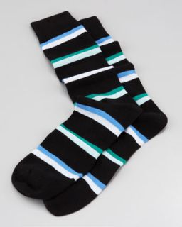  robert kardashian rugby stripe men s socks black $ 30 exclusively ours