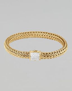 Gold Pave Diamond Bracelet    Gold Pave Diamond Bangle