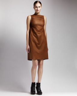 Sleeveless Leather Dress  
