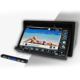 Touch Screen Car 3D Pip HD DVD Player FM Motorized Detachable Panel