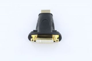 HDMI M to DVI I F Adapter for HDTV PC Monitor Computer Laptop LCD