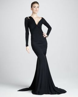 Plunging V Neckline Dress  