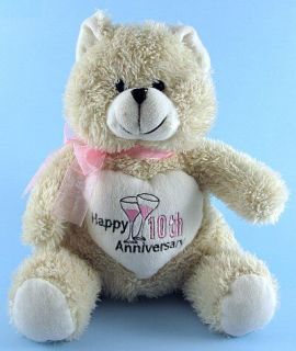 10 ACMI Sugar Loaf Happy 10th Anniversary Plush Teddy Bear Stuffed