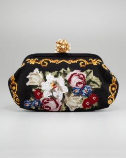 Dolce & Gabbana Miss Dea Needlework Clutch Bag   