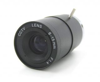 high quality 6 15mm manual zoom cctv video camera lens
