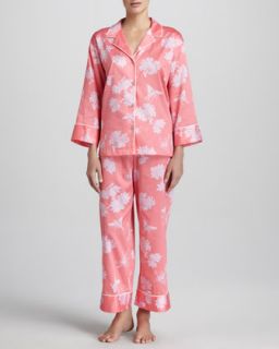 Natori Suzhou Woven Pajamas, Coral   