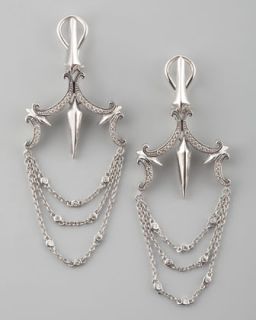 Rhodium Plated Sterling Earrings  