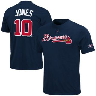  Braves Youth Commemorative Number T Shirt   Navy Blue Clothing