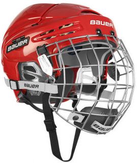 New Bauer 5100 Hockey Helmets w Cage Red