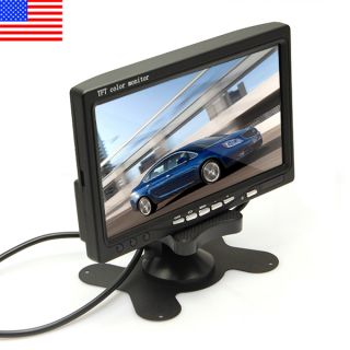  TFT LCD Color Car Rearview Headrest Monitor DVD VCR US Shipping