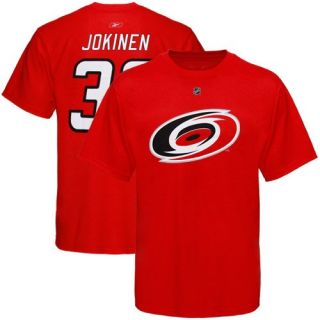  Hurricanes #36 Jussi Jokinen Red Net Number T shirt